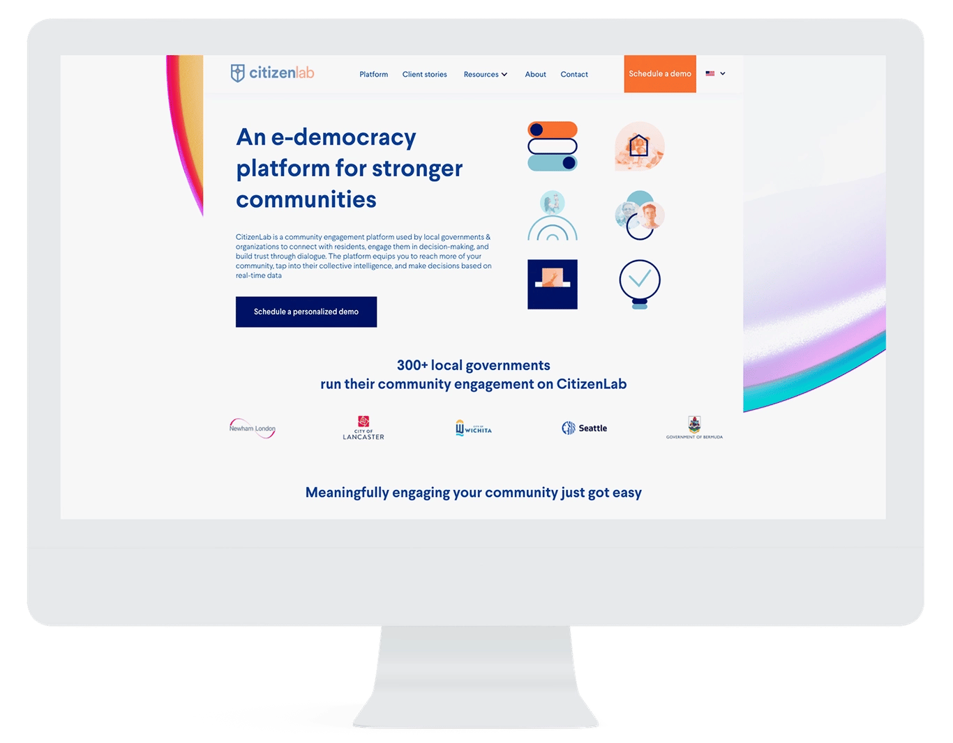 An e-democracy platform for stronger communities