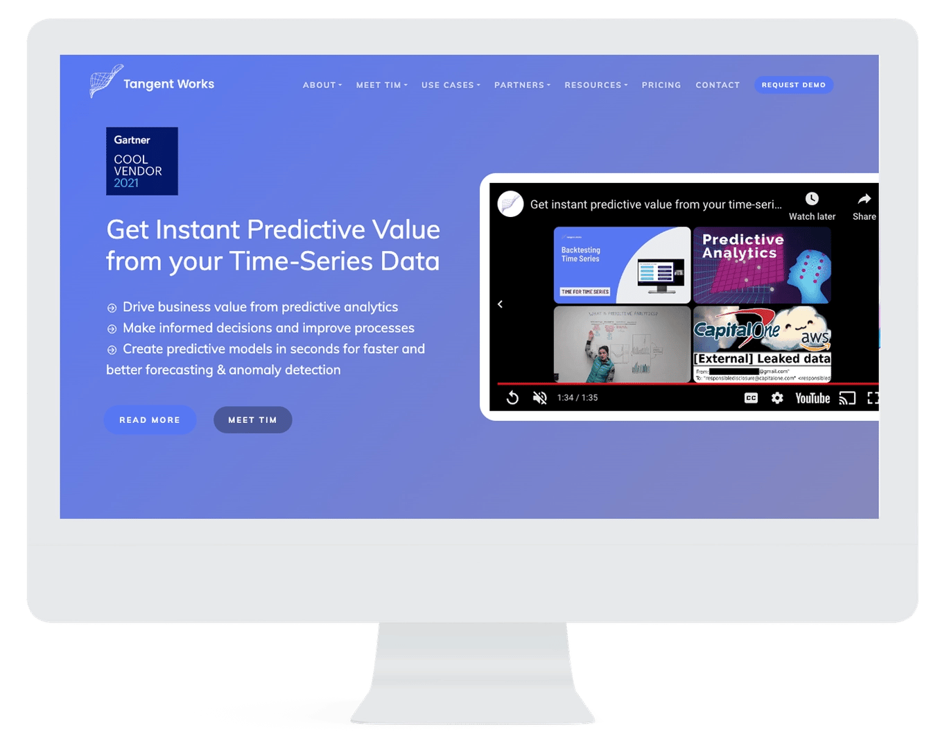 Instant predictive value from time-series data